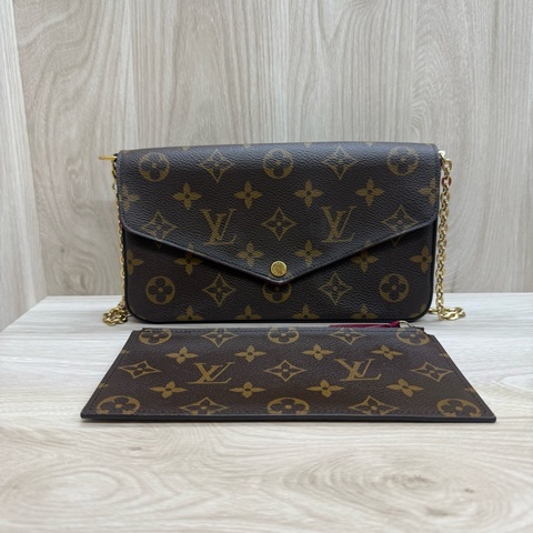 Lv 原花Felicie Pochette 三合一鏈包