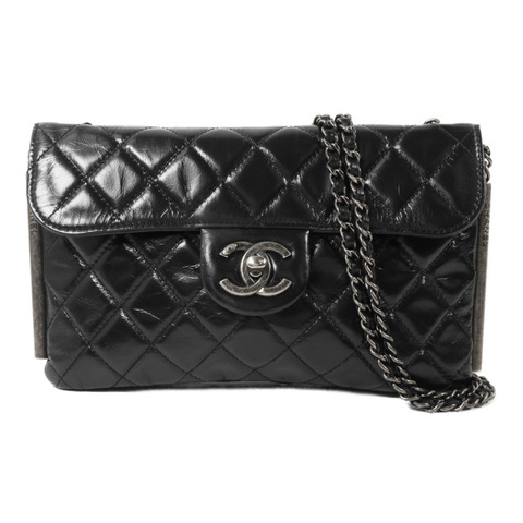 CHANEL 牛皮皮革Chain Shoulder鏈帶肩背袋