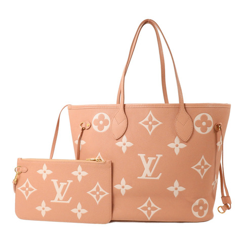 LOUIS VUITTON Monogram Empreinte Neverfull MM手挽袋