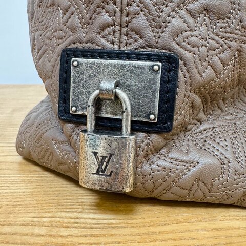 LOUIS VUITTON【路易威登】M93157 Hobo GM 單肩包 煙燻色（Fumée）皮革 Monogram Antheia 棕色／茶色 女士包款