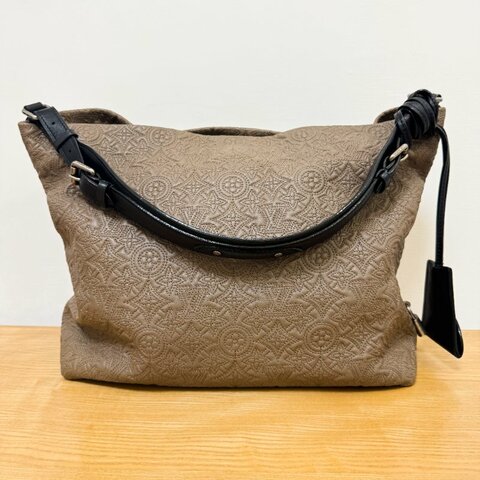 LOUIS VUITTON【路易威登】M93157 Hobo GM 單肩包 煙燻色（Fumée）皮革 Monogram Antheia 棕色／茶色 女士包款
