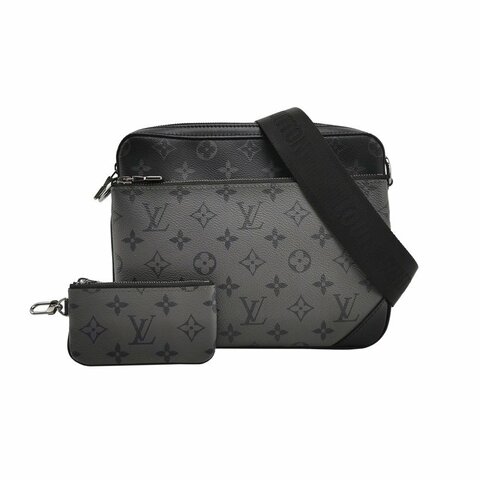 Louis Vuitton (LV) Trio牛皮Monogram印花子母包斜背包肩肩包晶片款