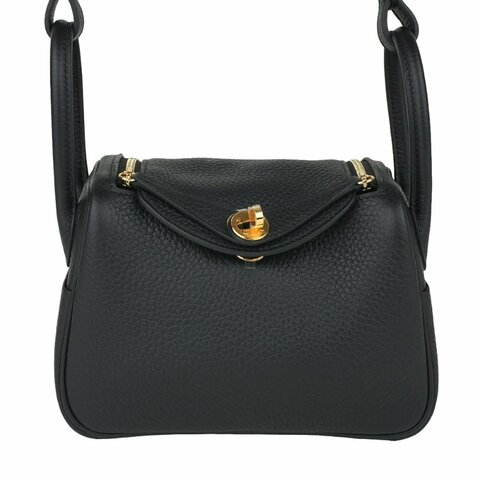 HERMÈS 愛馬仕 Mini Lindy 20 Noir 黑色 金釦 Clemence 牛皮｜肩背包 斜背包 手提包｜迷你琳迪包 K刻2025 收藏款｜KÉSH 凱仕精品