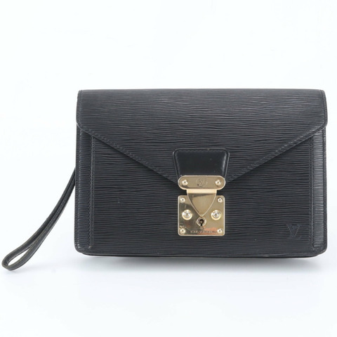 全新路易威登 Epi Sellier Dragonne Pochette M52612 皮革第二包手拿包小袋男式