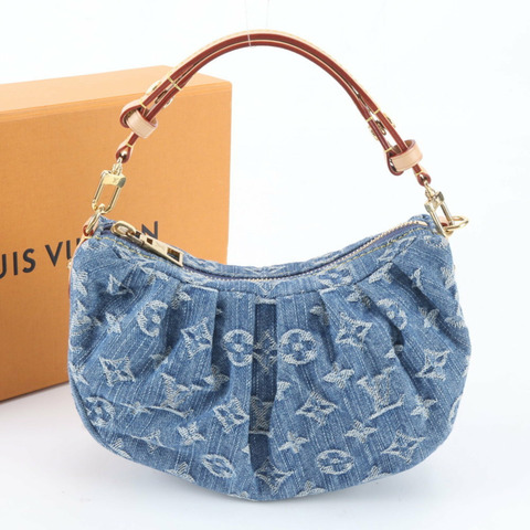 全新，路易威登 Monogram Denim Pochette Ballet M13571 女士雙肩包/手提包。