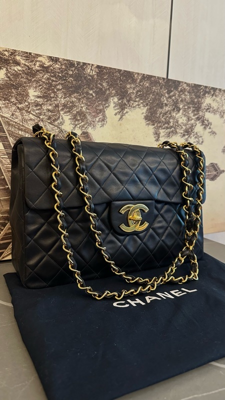 Chanel  黑金 max 33 古董包 背嫂袋