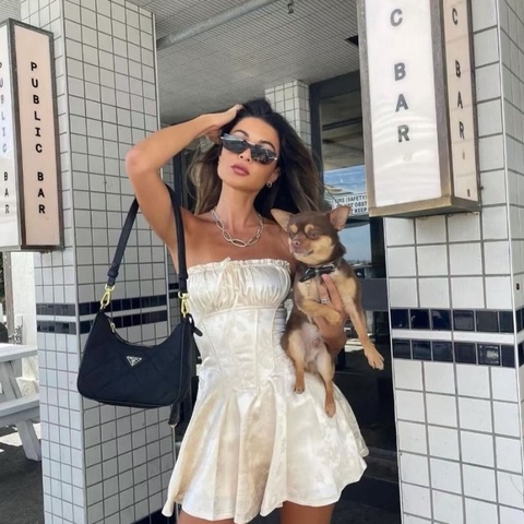 Prada 黑金Hobo腋下包 22*17*6 95新 配件盒 肩帶 鏈條 塵袋 保卡