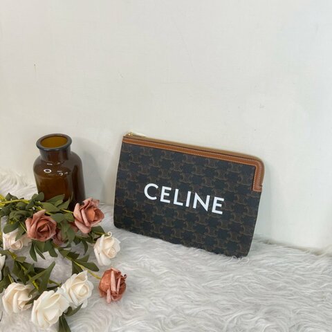 CELINE TRIOMPHE 印花標誌小號收納袋