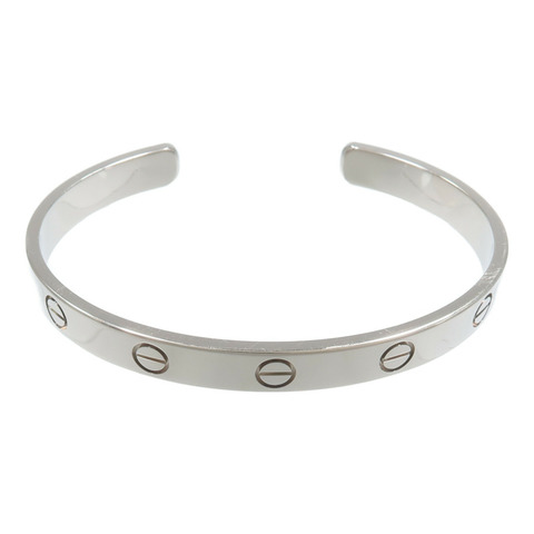 CARTIER 18K白金Love Bangle Open手鐲