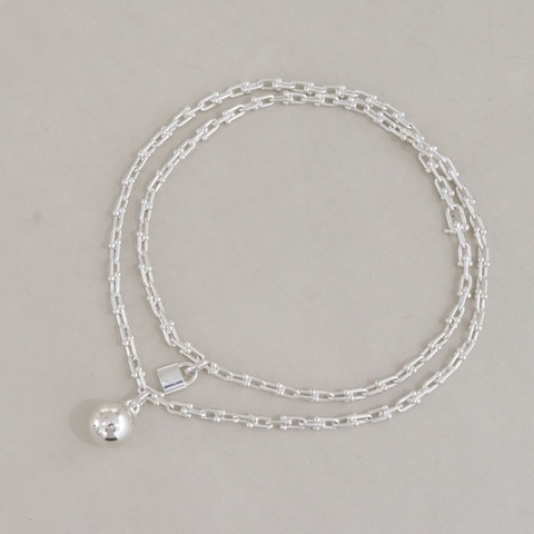 Tiffany & Co.HardWear系列鏈環纏繞式古巴項鍊，925銀男女同款