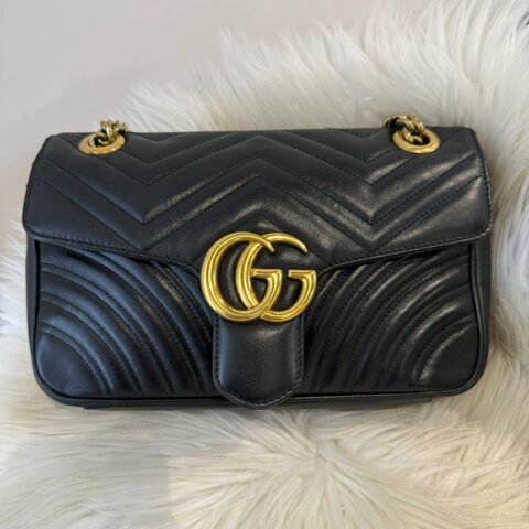 GG Marmont 黑金練包