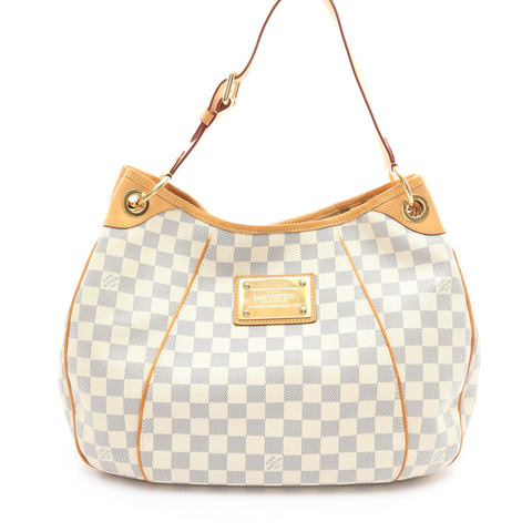 Galliera PM 肩背包 白色 棋盤格帆布【LOUIS VUITTON LV 路易威登】 N55215
