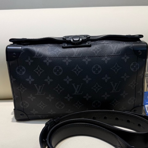 Louis Vuitton 路易威登 soul trunk經典黑老花滿印大盒子包 芯片