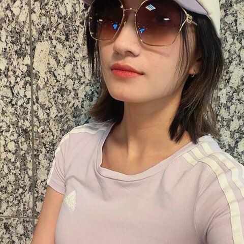 Miu Miu 金屬不規則大框太陽眼鏡（MU52W）5AK-06S 太陽眼鏡