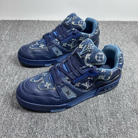 Louis Vuitton 路易威登 LV Trainer Nigo藍牛仔/42.5碼