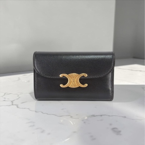 莉亞精品♡ Celine 三折短夾 二手美包