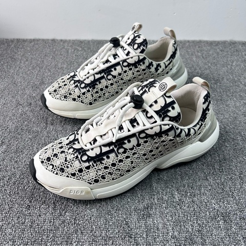 迪奧/Dior b24 Oblique印花 白色運動鞋 /42碼 95新
