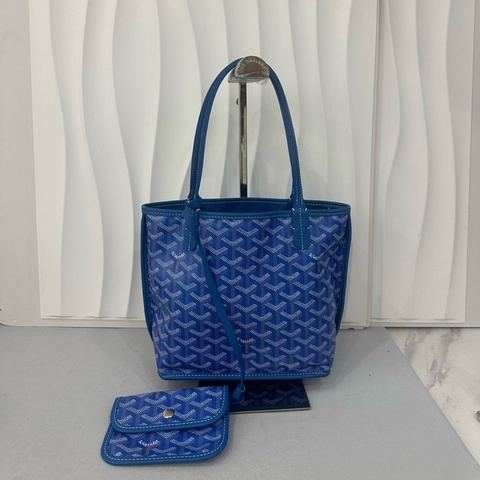 💙Goyard 戈雅 藍色 mini tote 購物袋小托特包單肩包