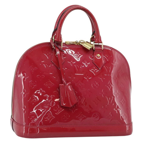 路易威登 Monogram Vernis Alma PM 手提包 粉紅色 M50561 LV 正品 185695A