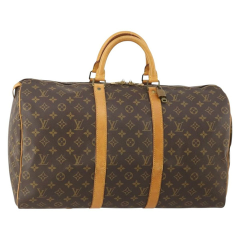 路易威登 Monogram Keepall 50 波士頓包 M41426 LV Auth 186091A