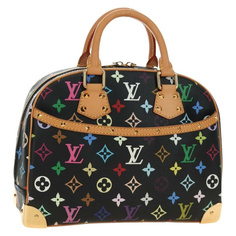路易威登 Monogram Multicolor 手提包 黑色 LV 正品 mr2560SAM