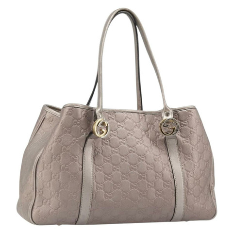GUCCI GG帆布 Guccissima Miss GG 手提包 皮革 粉紅色 銀色 232957 正品 188757V