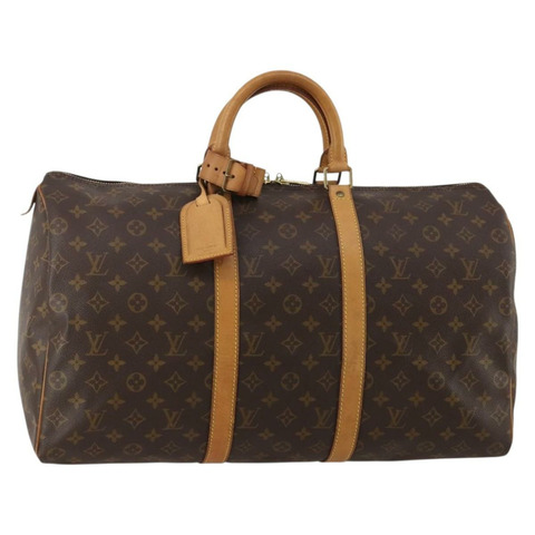 路易威登 Monogram Keepall 50 波士頓包 M41426 LV Auth 186388A