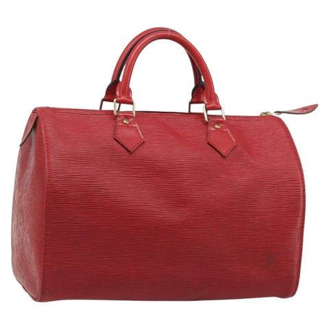 路易威登 Epi Speedy 30 手提包 卡斯蒂利亞紅 M43007 LV 正品 188522V