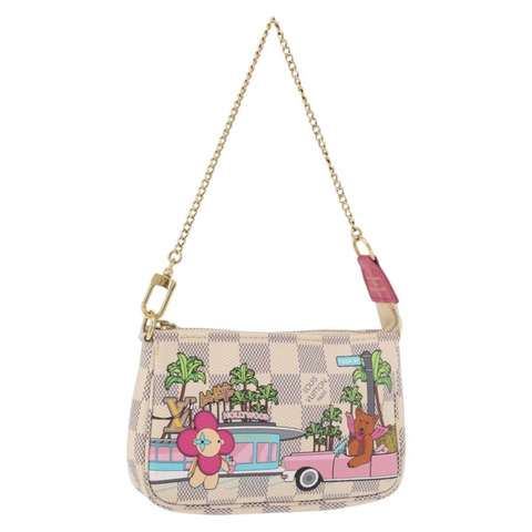 路易威登 Damier Azur Vivienne 迷你手拿包配件 N60487 正品 188812SAM