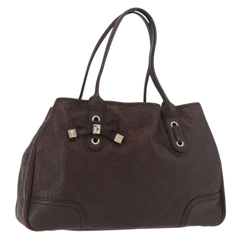 GUCCI GG帆布 Guccissima Princess 手提包 皮革 棕色 金色 163805 正品 ka4928A