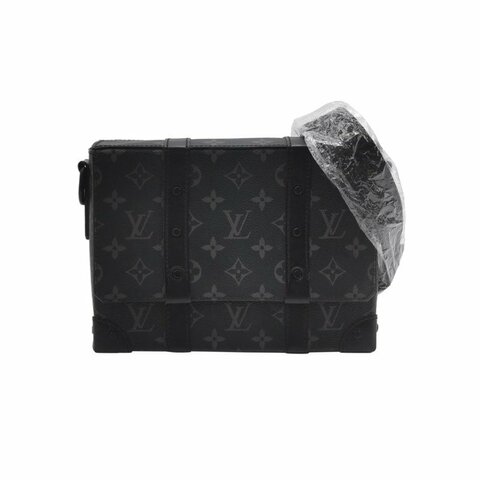Louis Vuitton (LV) Trunk牛皮Monogram印花斜背包單肩包晶片款