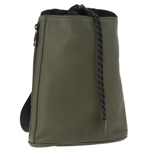 路易威登 Monogram Shadow Chalk 斜背包 綠色 M44634 LV 正品 186190M
