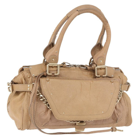 Chloe Paddington 手提包 皮革 米色 金色銀色 正品 187513V