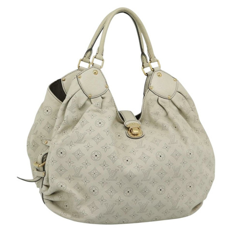 路易威登 (LOUIS VUITTON) 鏤空 Mahina XL 手提包，米色皮革，貨號 M93978，LV 正品 am11926V