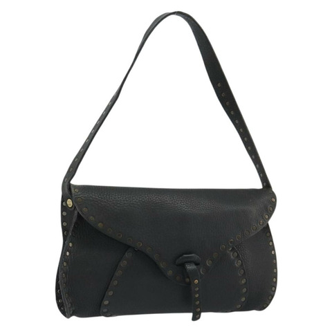 CELINE 黑色皮革肩背包，正品 188867V