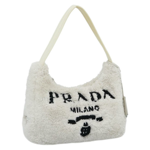 PRADA 手提包 白色銀色 正品 ka4933V