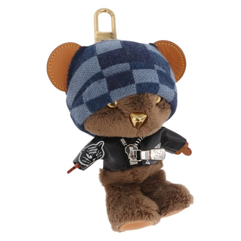 路易威登（LOUIS VUITTON）棕色皮革小熊包飾 M03206 LV 正品 188945SM