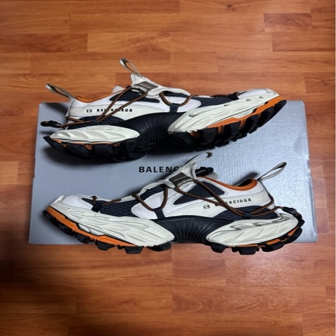 Balenciaga巴黎世家Hike低幫老爹鞋 做舊白 橙色 39碼
