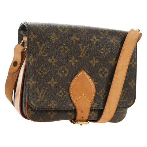 路易威登 Monogram Cartouchiere MM 肩背包 M51253 LV Auth 187220V