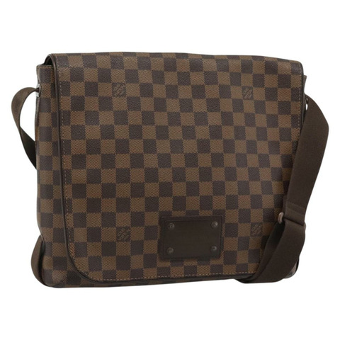 路易威登 Damier Ebene Brooklyn 中型單肩包 N51211 LV 正品 ka4886