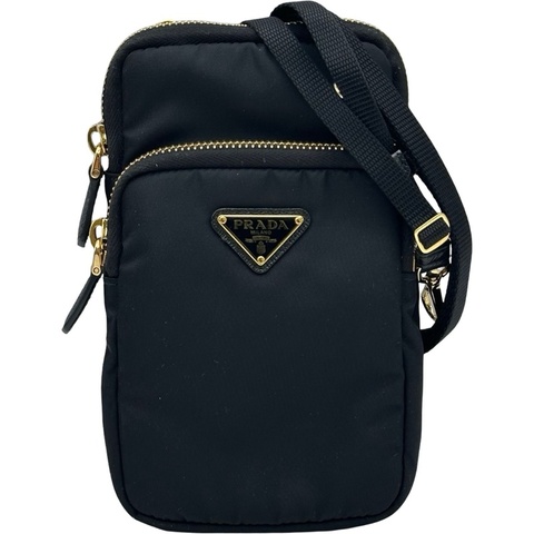 🌷PRADA 金色五件降落傘迷你側背包｜經典花紋✦fufu style 精品✦ 氣質款｜側背包.斜背包