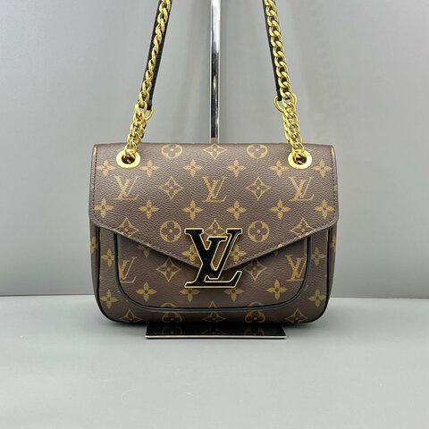 芯片款 路易威登/Louis Vuitton Passy琺瑯郵差包老花