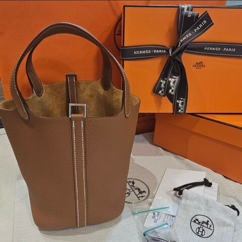 全新K刻💯❤️ 愛馬仕菜籃子 HERMES Picotin Lock 18 GOLD PHW