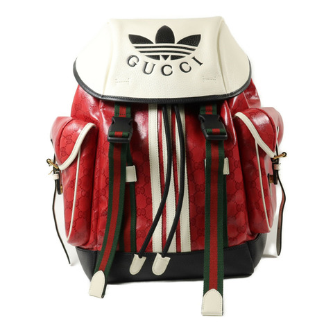 GUCCI 塗層帆布Gucci x Adidas Backpack背包