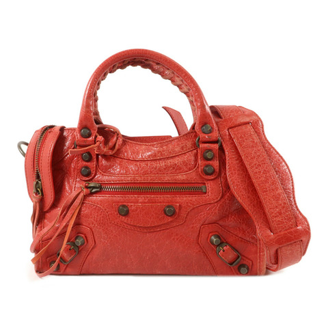 BALENCIAGA 羊皮皮革Mini City手挽肩背兩用袋