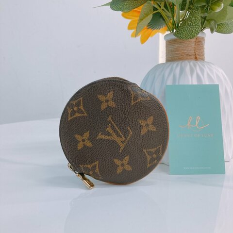 MS0760	Louis Vuitton 路易威登圓形經典花紋零錢包 Round Coin Purse Canvas Monogram