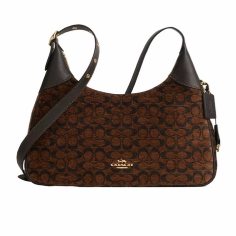 Coach 女士 Ella 標誌性雪尼爾單肩包均碼碼35.5cm*6.3cm*32.4cm