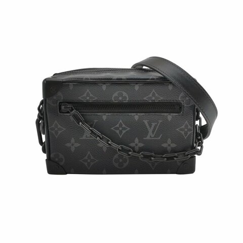 Louis Vuitton (LV) Soft Trunk迷你牛皮老花鉚釘包角斜背包包肩背包晶片款