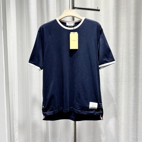 【99新】 Thom Browne 湯姆布朗 TB 短袖 T恤 3碼 經典四條紋 深藍色