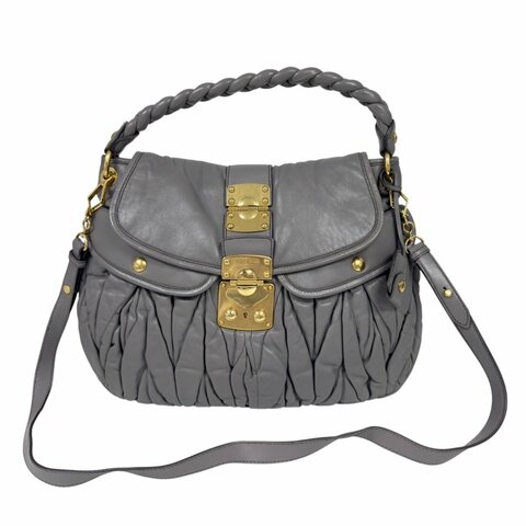 MIU MIU Coffer 皺摺 2用袋